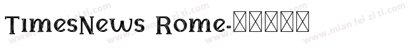 TimesNews Rome字体转换